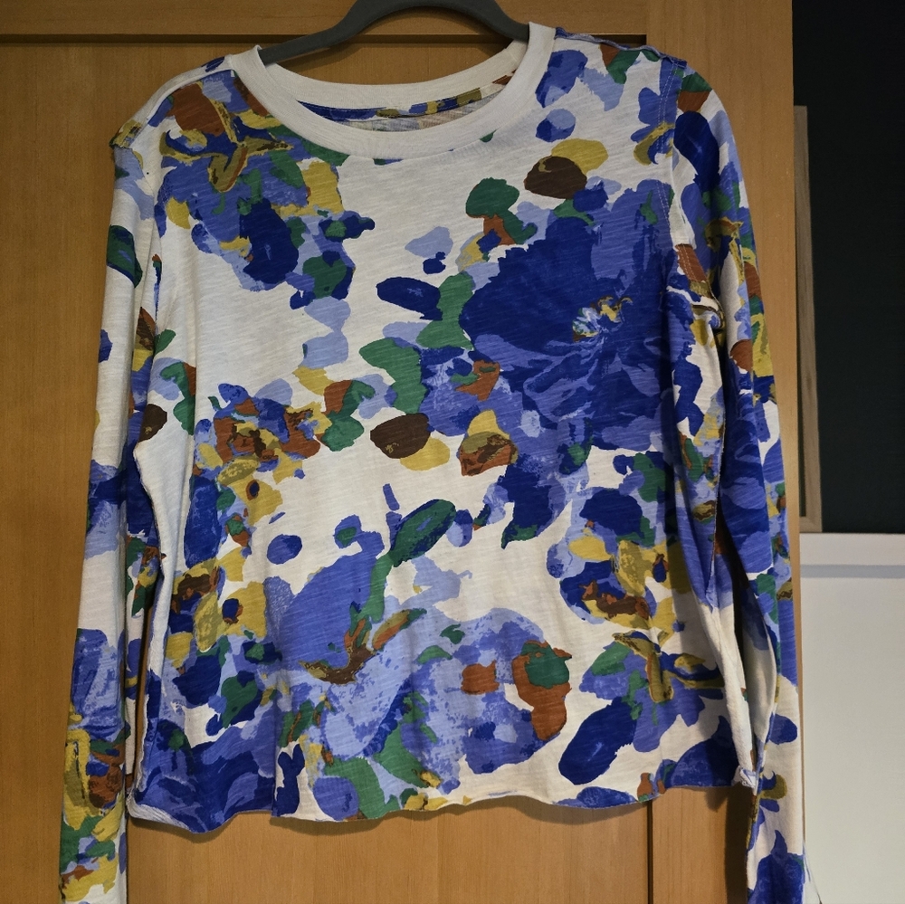 Anthropologie Maeve Multicolor Abstract Sweatshirt
